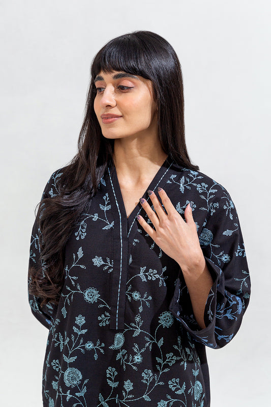 2 PIECE EMBROIDERED KHADDAR SUIT (PRET)