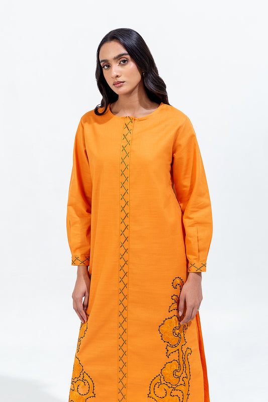 2 PIECE EMBROIDERED KHADDAR SUIT (PRET)