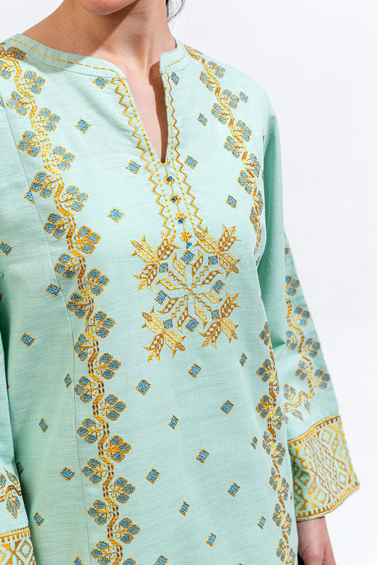 2 PIECE EMBROIDERED KHADDAR SUIT (PRET)