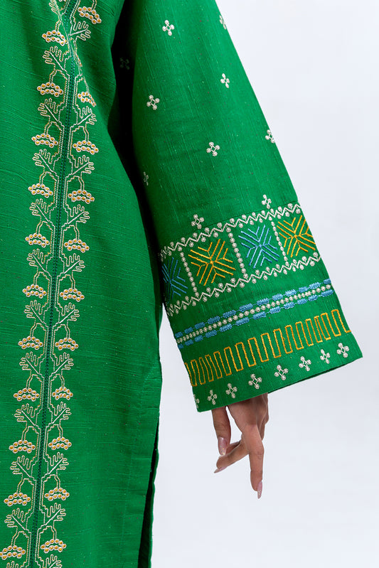 2 PIECE EMBROIDERED KHADDAR SUIT (PRET)