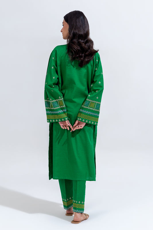 2 PIECE EMBROIDERED KHADDAR SUIT (PRET)