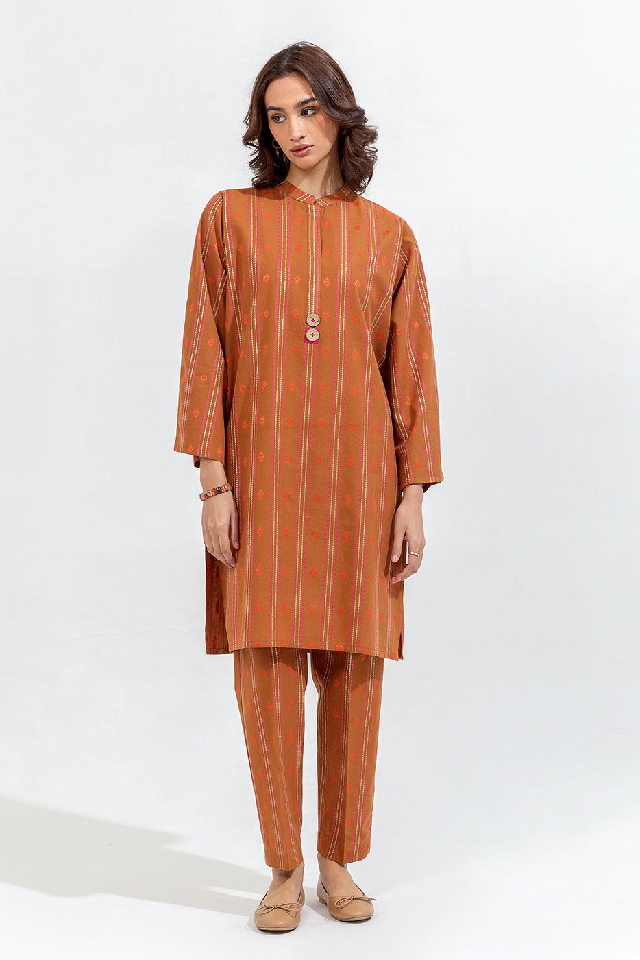 2 PIECE BASIC JACQUARD SUIT (PRET)