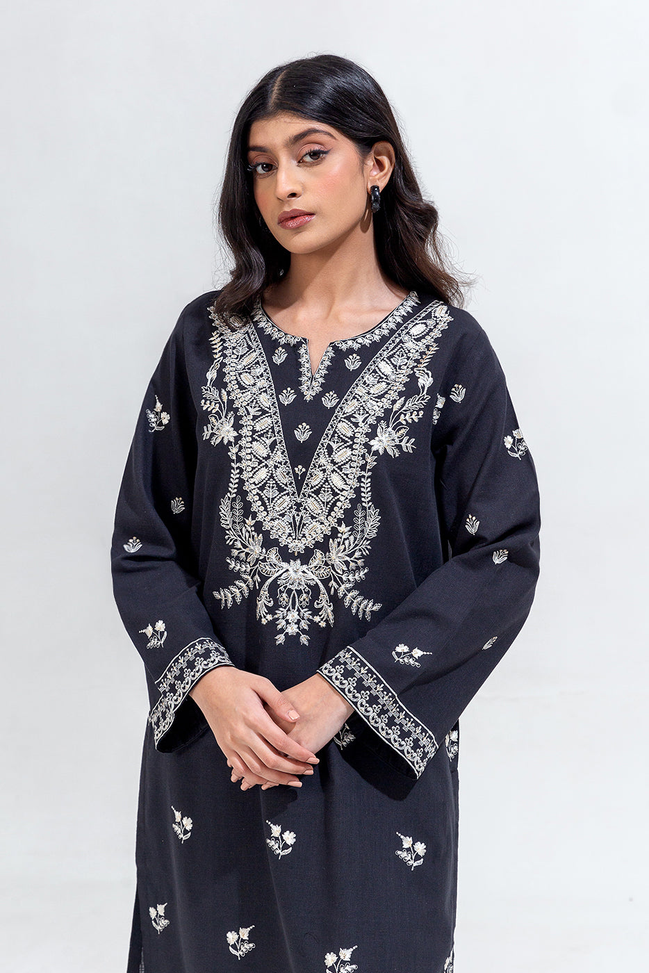 2 PIECE EMBROIDERED KHADDAR SUIT (PRET)