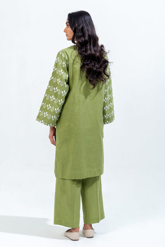 2 PIECE BASIC TWO WAY SLUB SUIT (PRET)