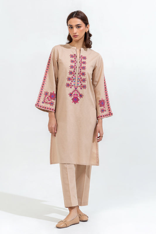 2 PIECE PRINTED KHADDAR SUIT (PRET)