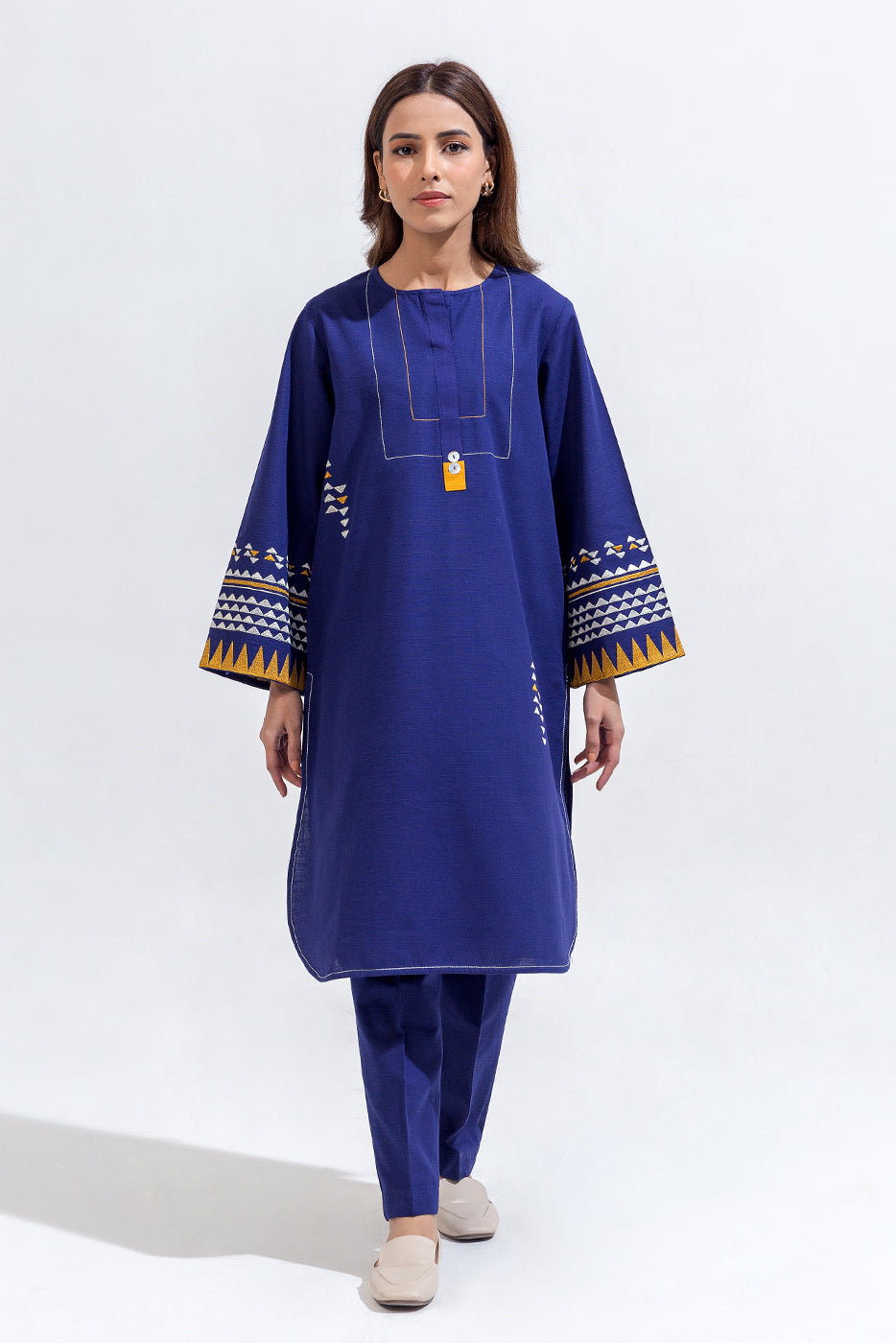 2 PIECE EMBROIDERED KHADDAR SUIT (PRET)