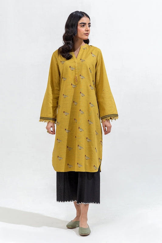 EMBROIDERED KHADDAR SHIRT (PRET)