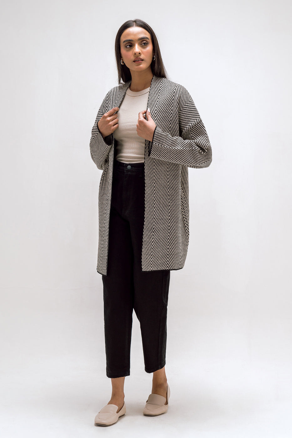 HERRINGBONE SHRUG