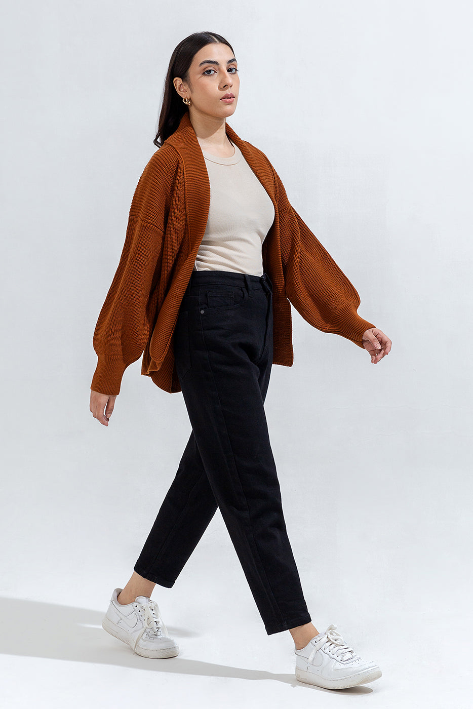 SHAWL COLLAR SHRUG