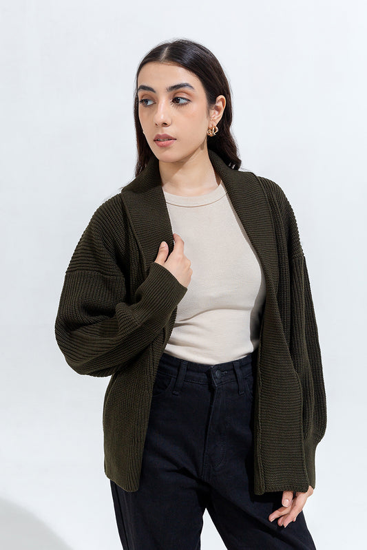 SHAWL COLLAR SHRUG