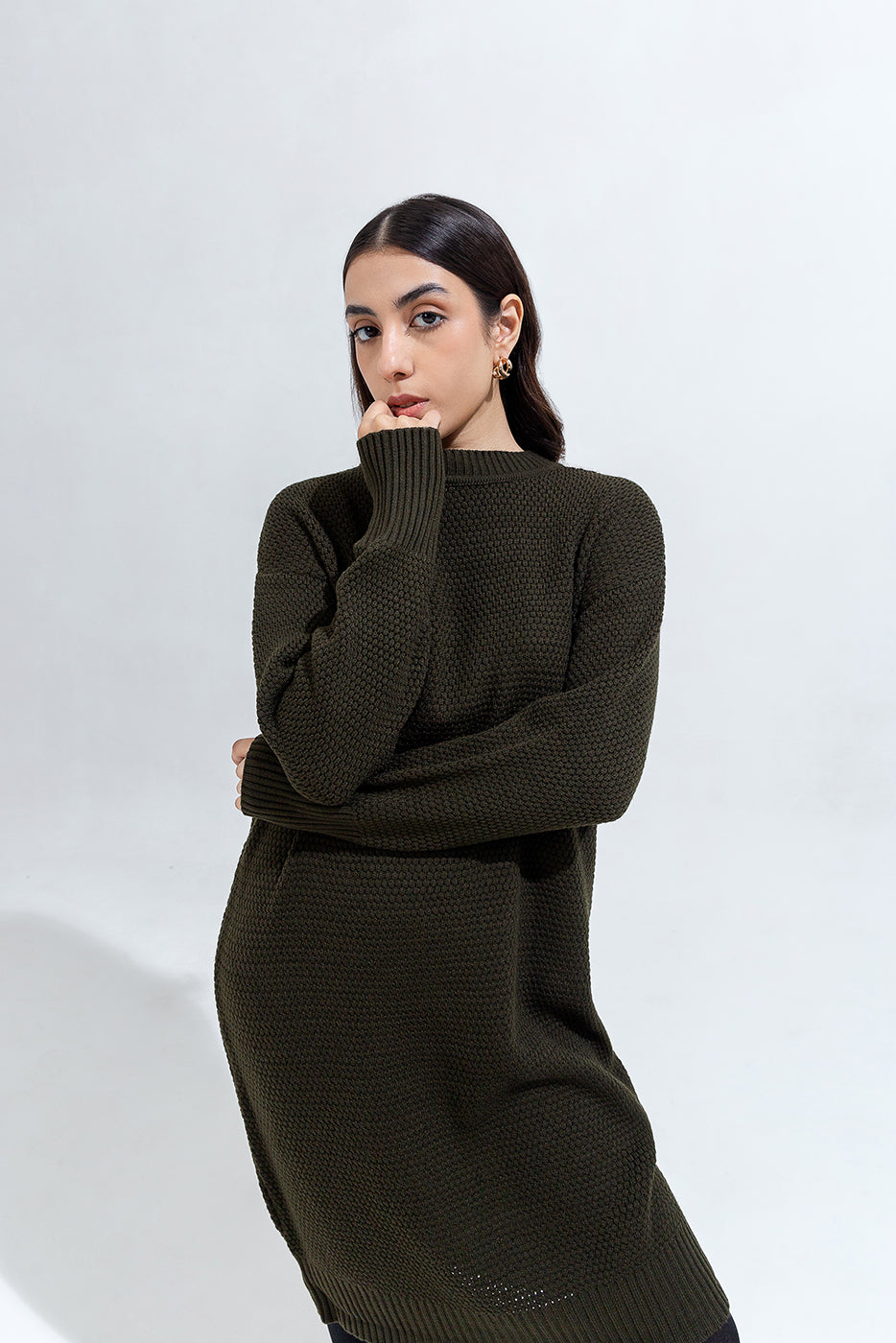 CREW NECK DRESS