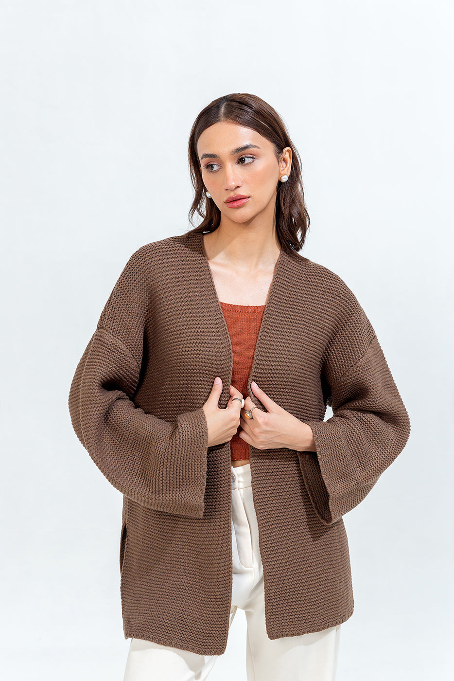 LONG KNIT SHRUG