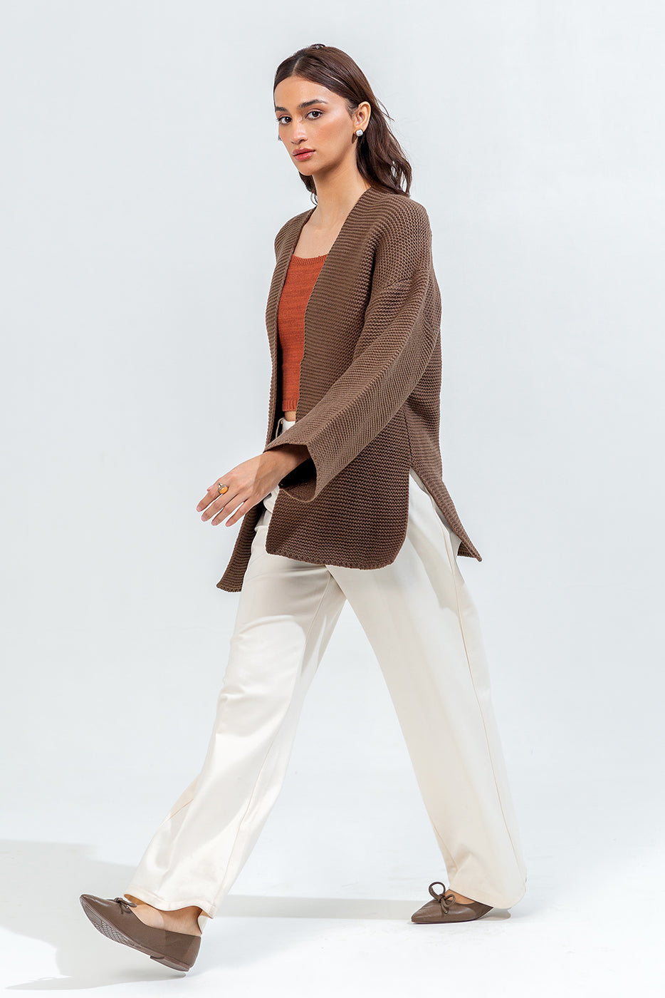 LONG KNIT SHRUG