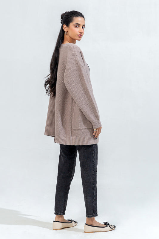 TEXTURED KNIT SHRUG