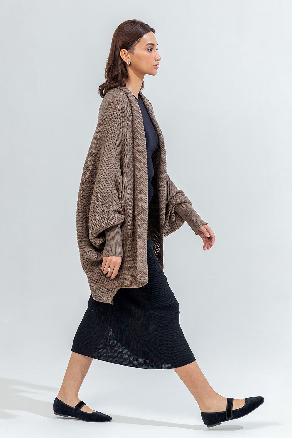 BATWING KNIT SHRUG