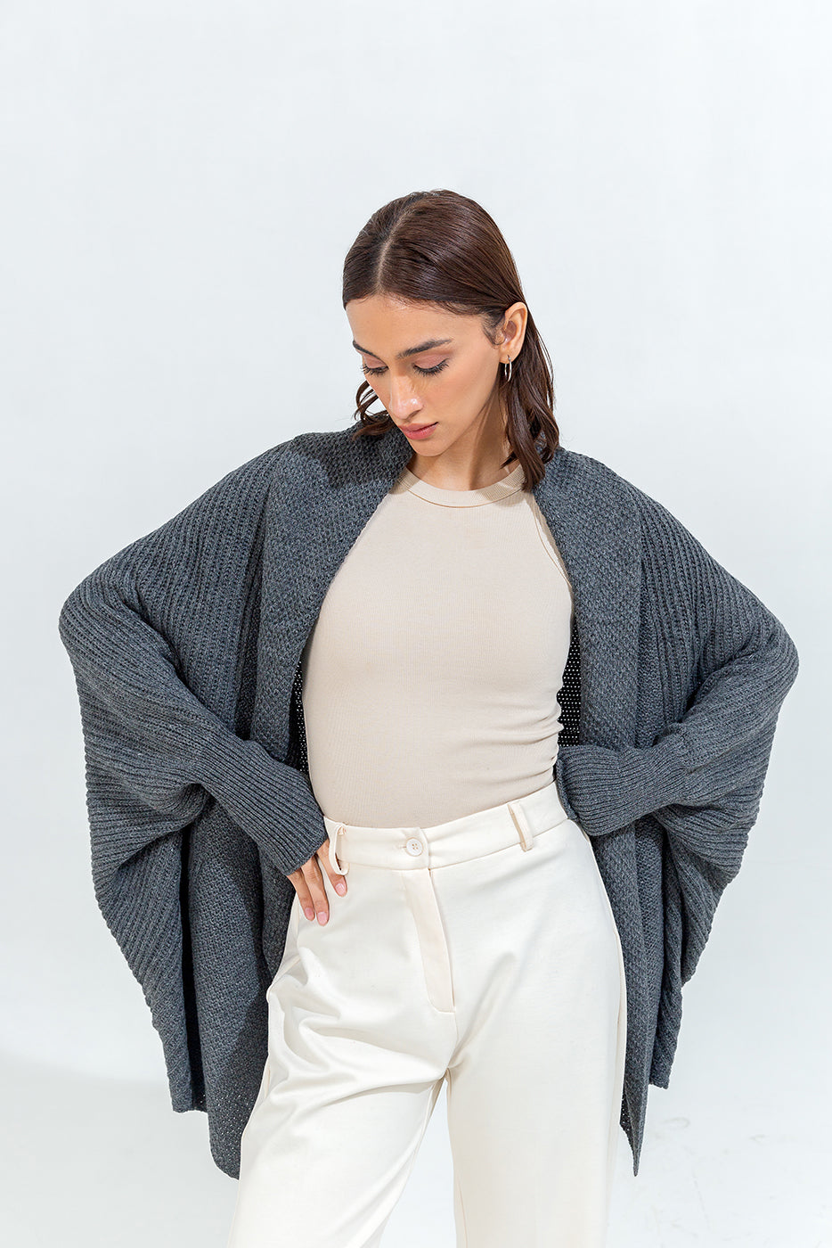 BATWING KNIT SHRUG