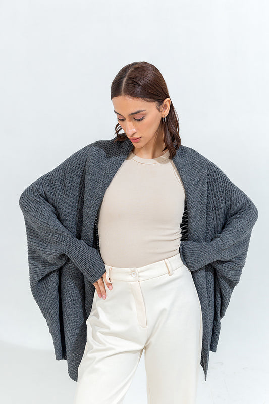 BATWING KNIT SHRUG