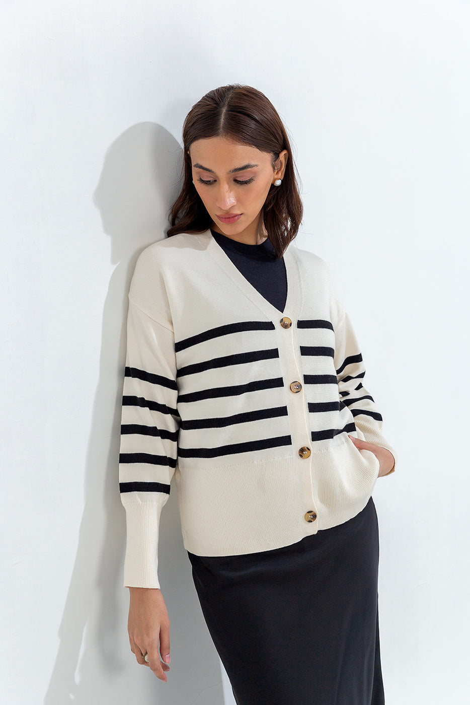 STRIPED CARDIGAN