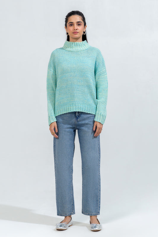 CROPPED KNIT PULLOVER