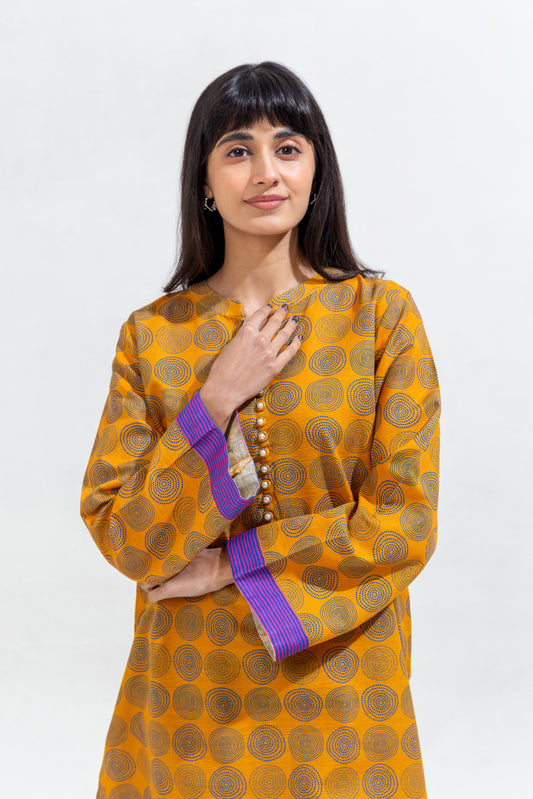 PRINTED KHADDAR SHIRT (PRET)