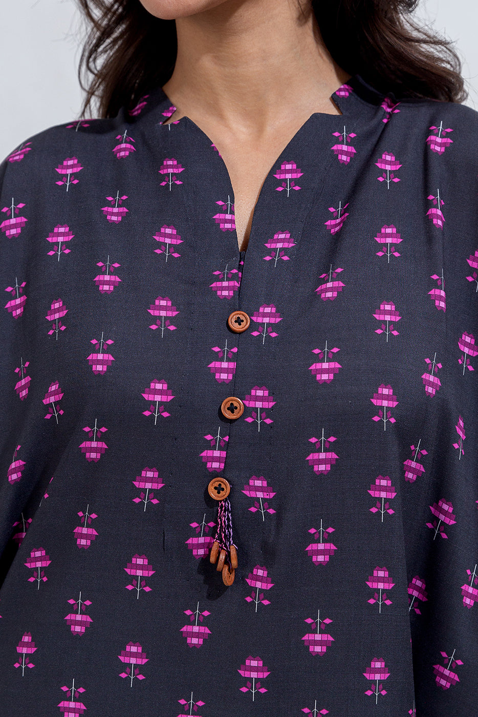 PRINTED VISCOSE SHIRT (PRET)