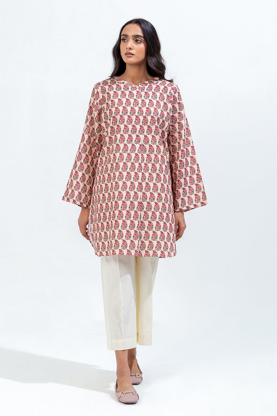 PRINTED KHADDAR SHIRT (PRET)