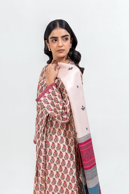 2 PIECE PRINTED KHADDAR SUIT (PRET)