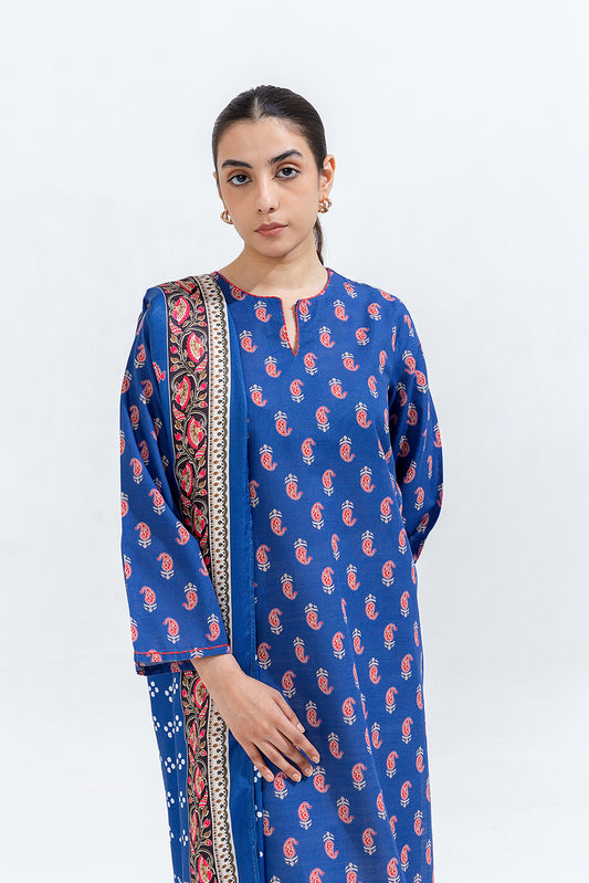 2 PIECE PRINTED KHADDAR SUIT (PRET)