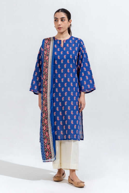 2 PIECE PRINTED KHADDAR SUIT (PRET)