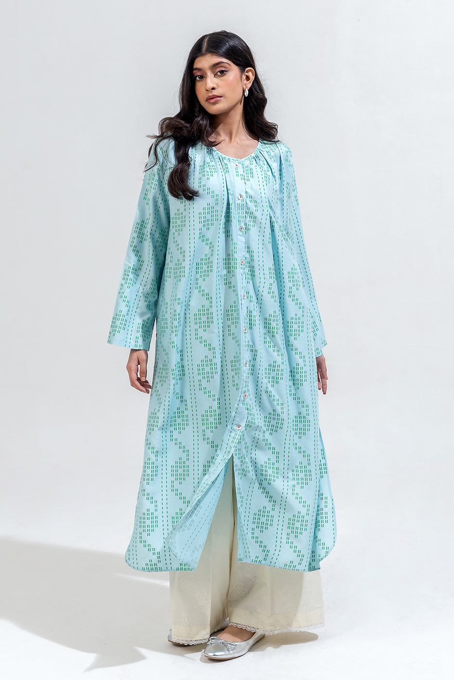 PRINTED VISCOSE DRESS (PRET)