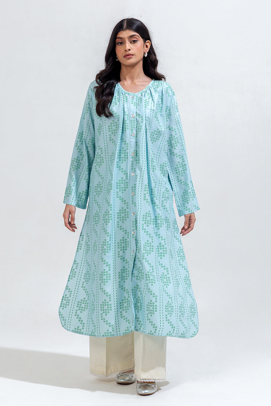 PRINTED VISCOSE DRESS (PRET)