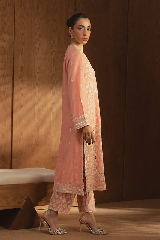 2 PIECE EMBROIDERED RAW SILK SUIT (LUXURY PRET)