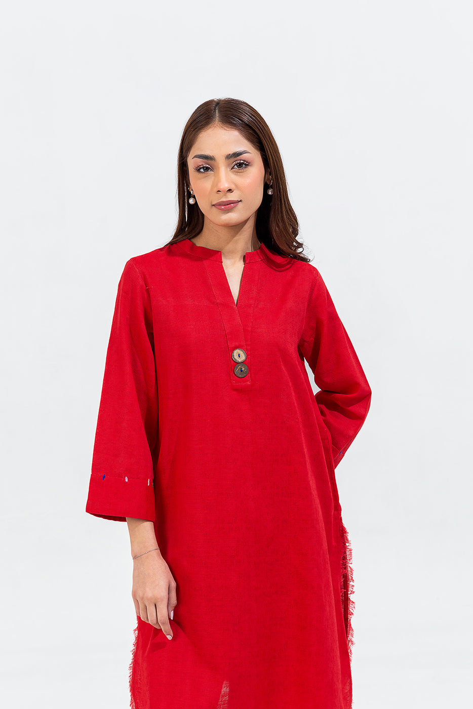 2 PIECE BASIC KHADDAR JACQUARD SUIT (PRET)