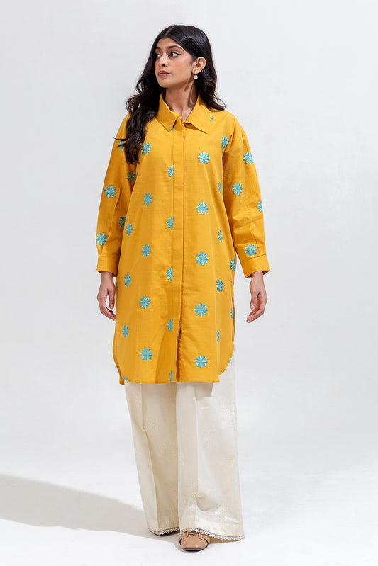 EMBROIDERED KHADDAR SHIRT (PRET)