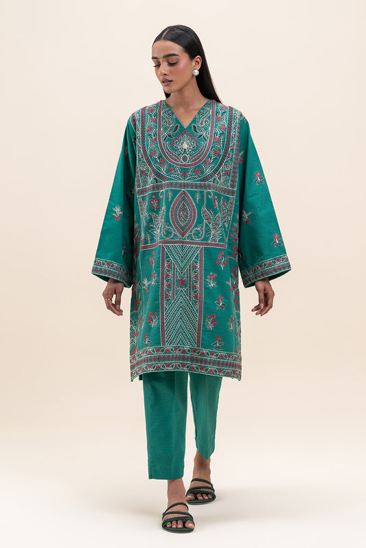 2 PIECE EMBROIDERED KHADDAR SUIT (PRET)