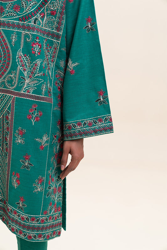 2 PIECE EMBROIDERED KHADDAR SUIT (PRET)