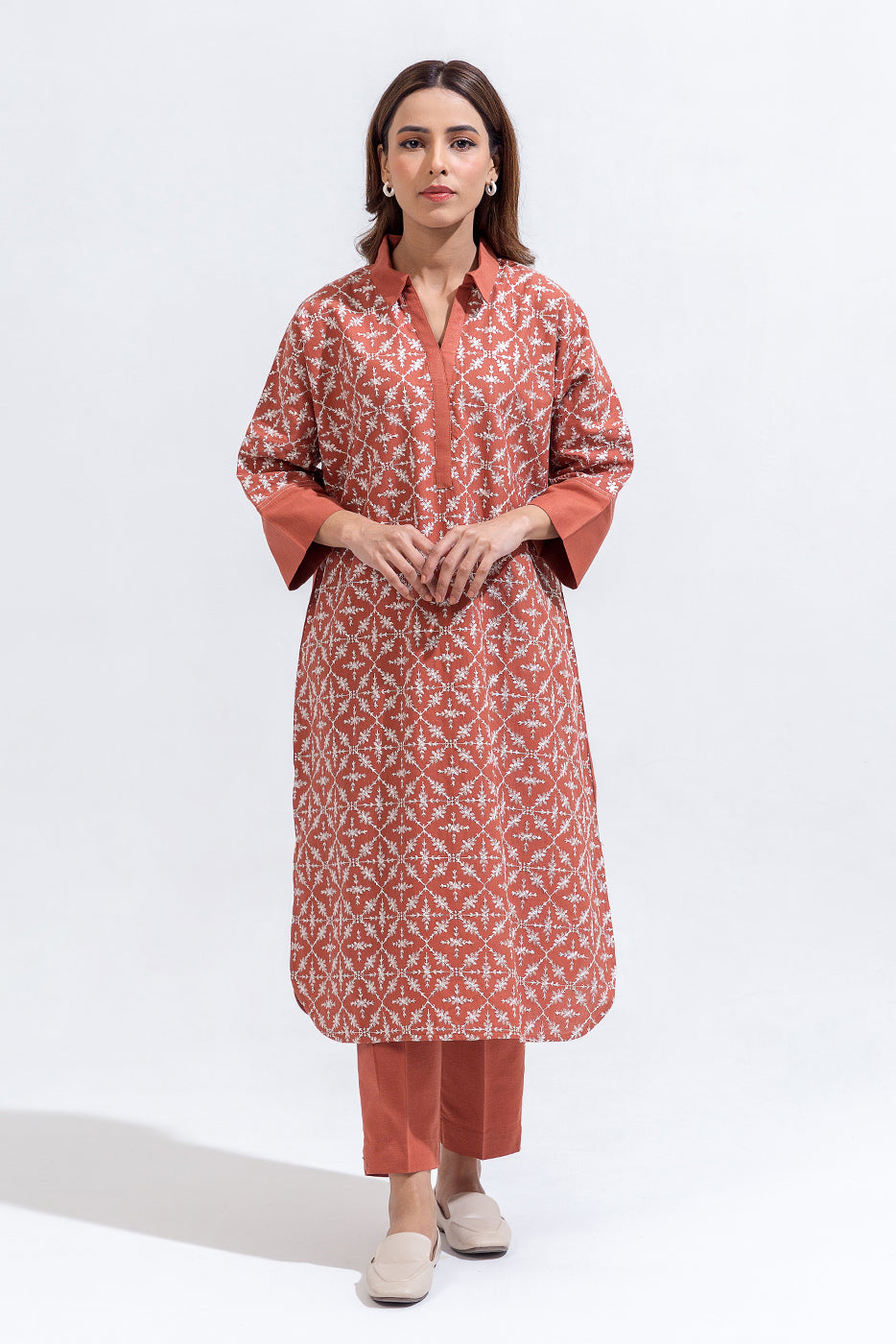 2 PIECE EMBROIDERED KHADDAR SUIT (PRET)