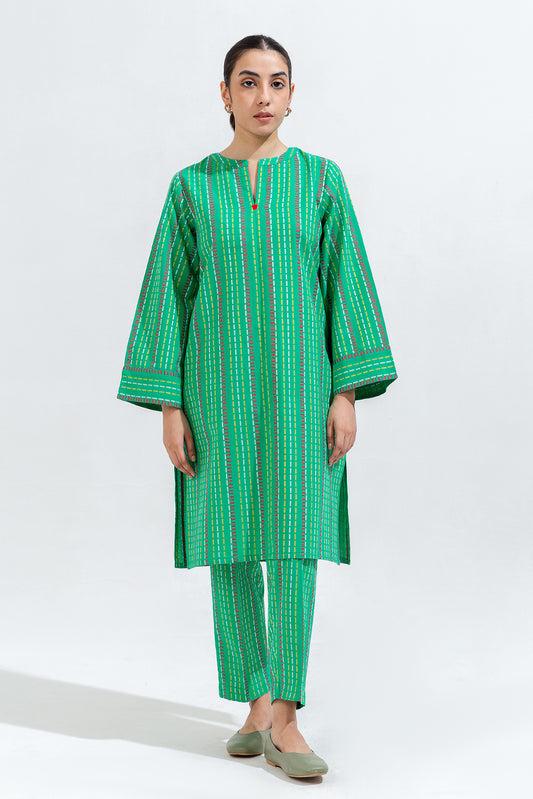 2 PIECE BASIC JACQUARD SUIT (PRET)