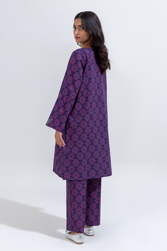 2 PIECE PRINTED KHADDAR SUIT (PRET)