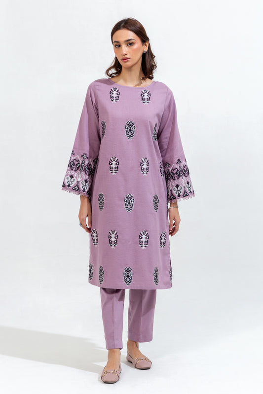 2 PIECE EMBROIDERED KHADDAR SUIT (PRET)