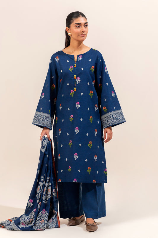 3 PIECE PRINTED KHADDAR SUIT-BLOSSOM RIVIERA (UNSTITCHED)