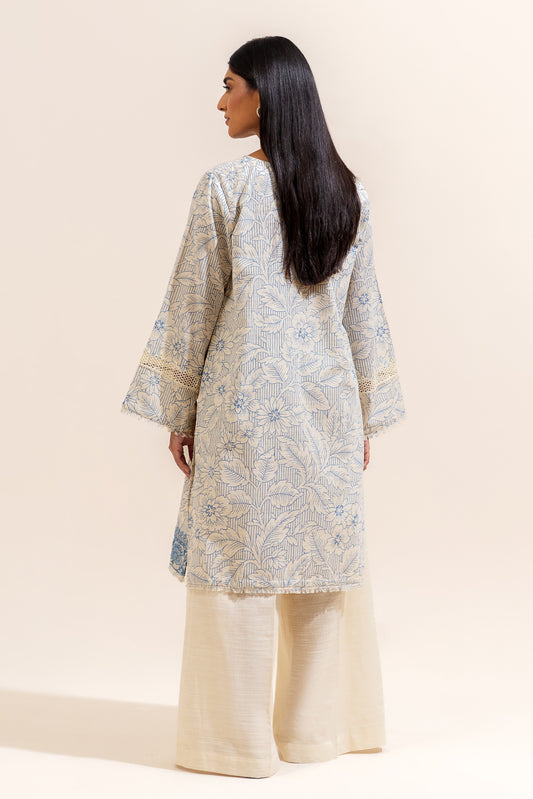 2 PIECE EMBROIDERED KHADDAR SUIT-IVORY AURA (UNSTITCHED)