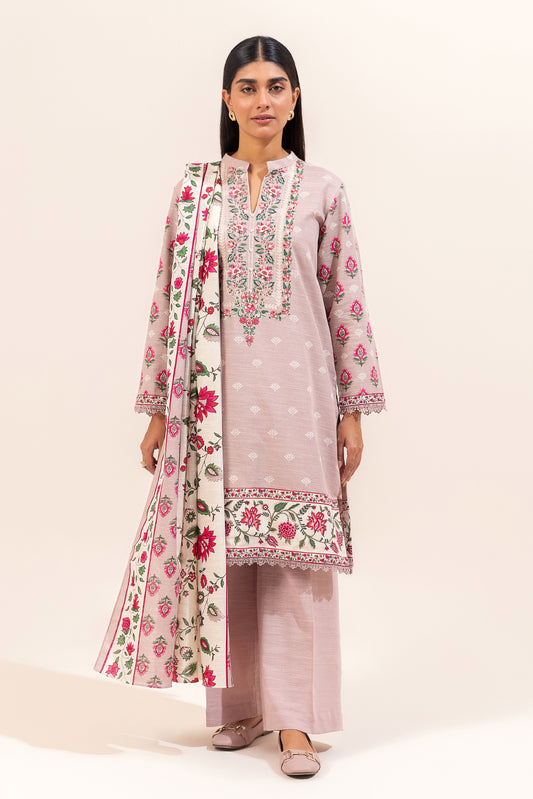 3 PIECE EMBROIDERED KHADDAR SUIT-ARDENT DESIRE (UNSTITCHED)