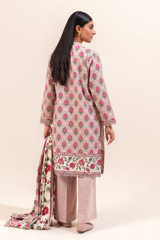 3 PIECE EMBROIDERED KHADDAR SUIT-ARDENT DESIRE (UNSTITCHED)