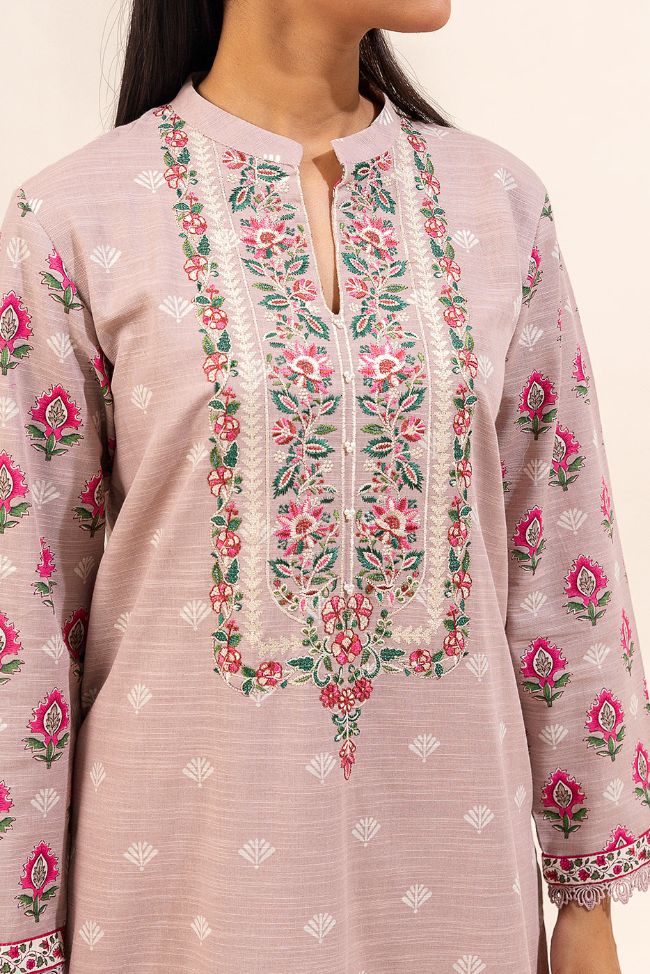 3 PIECE EMBROIDERED KHADDAR SUIT-ARDENT DESIRE (UNSTITCHED)