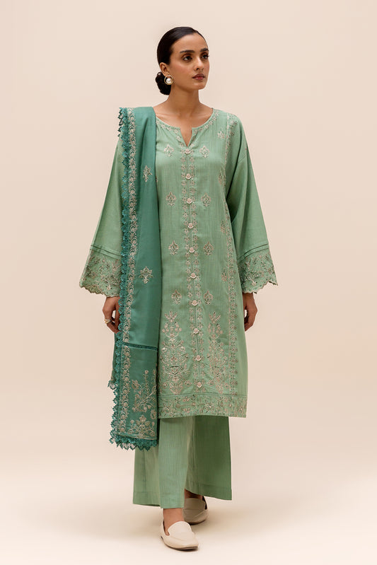 3 PIECE EMBROIDERED KHADDAR SUIT-FERN BLISS (UNSTITCHED)