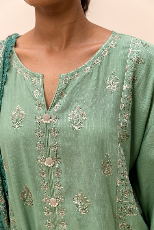 3 PIECE EMBROIDERED KHADDAR SUIT-FERN BLISS (UNSTITCHED)