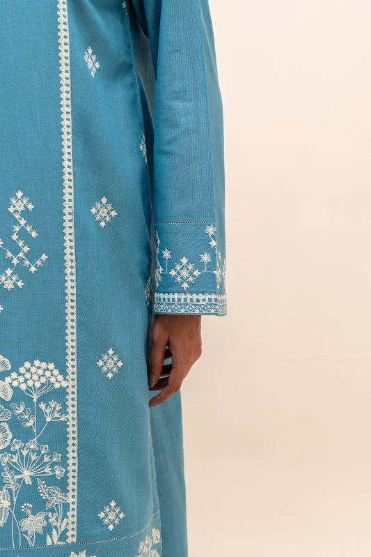 2 PIECE EMBROIDERED KHADDAR SUIT-CAROLINA MAZE (UNSTITCHED)