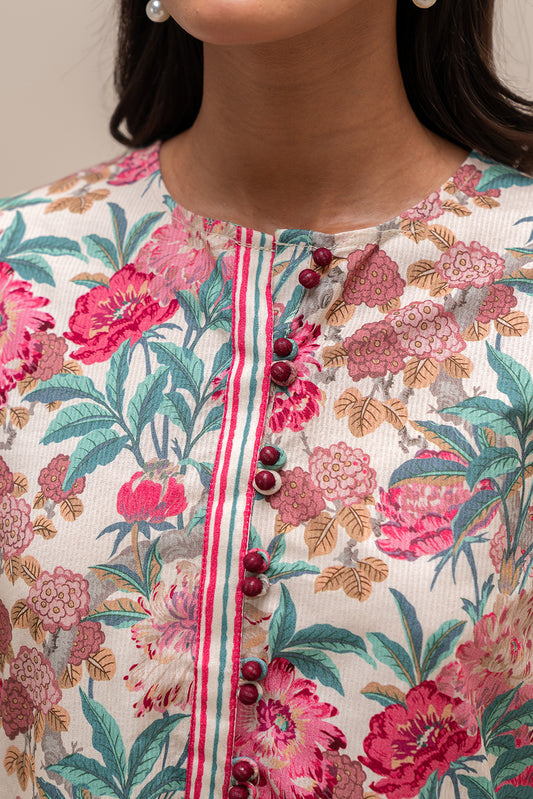 2 PIECE PRINTED LINEN SUIT-BLOSSOM TALE (UNSTITCHED)