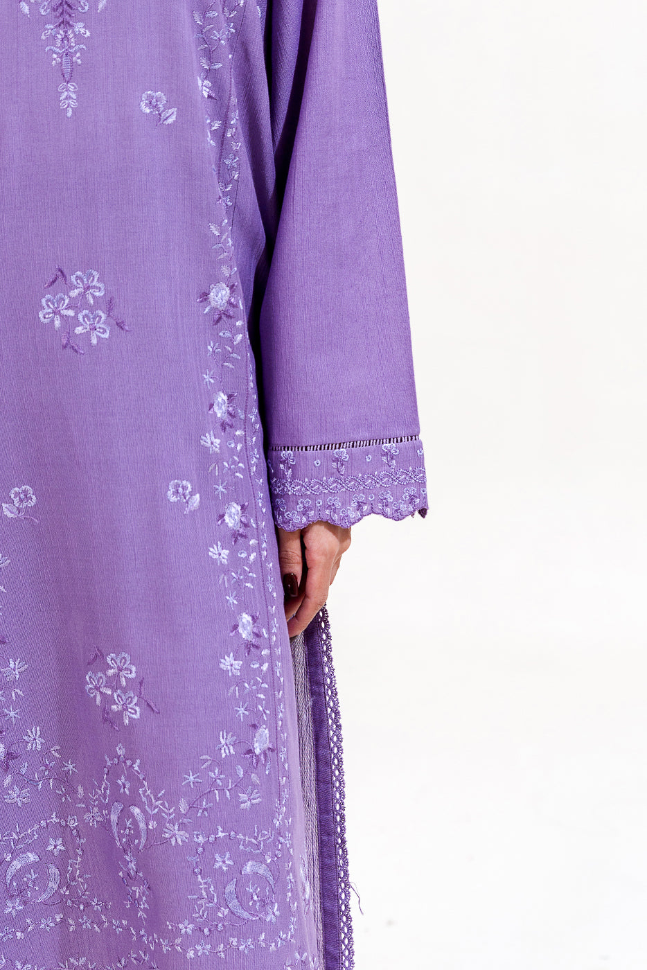 3 PIECE EMBROIDERED KHADDAR SUIT-AMETHYST TALE (UNSTITCHED)